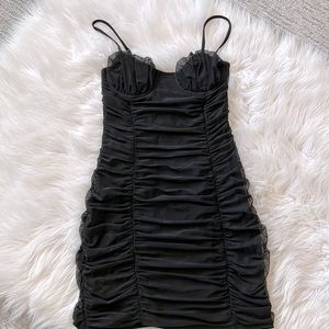 H:ours black mini dress